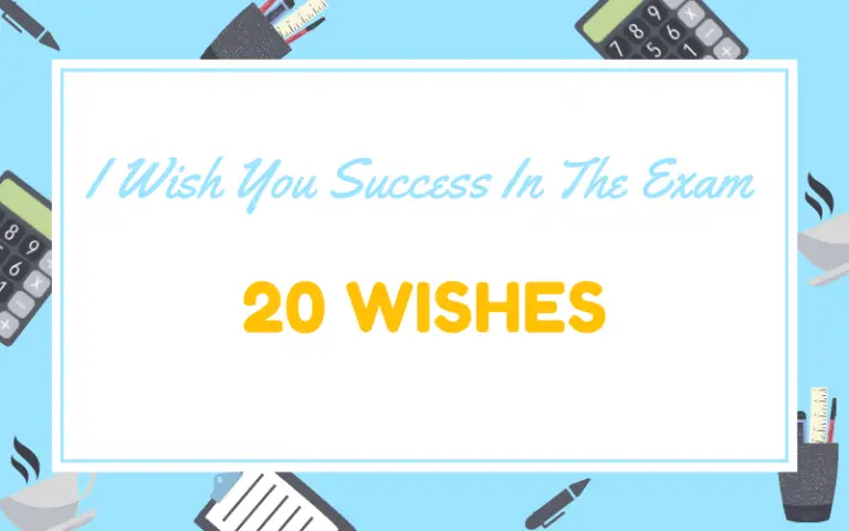 I Wish You Success In The Exam