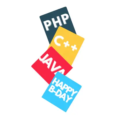 Programmer, PHP, C++, JAVA, Happy Birthday