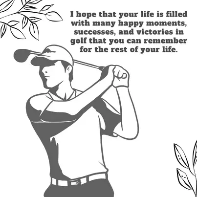 wishes for golfer