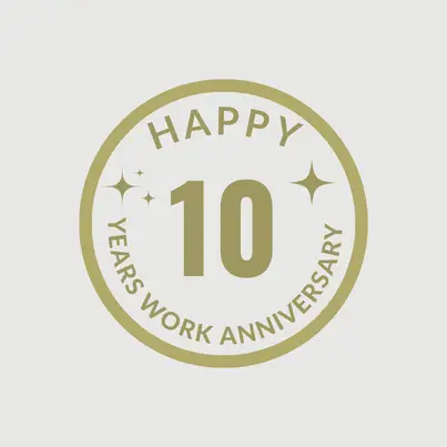 10-year work anniversary