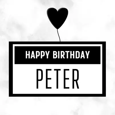 birthday wish to Peter