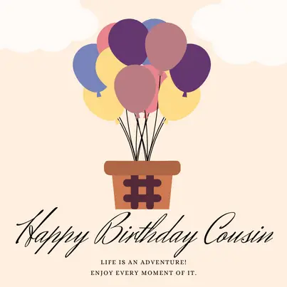 birthday wish to a cousin