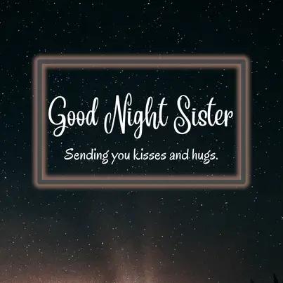 good night sister card