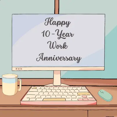 happy 10-year work anniversary