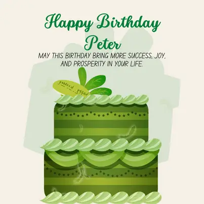 happy birthday Peter image