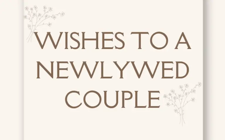 Wishes to a Newlywed Couple