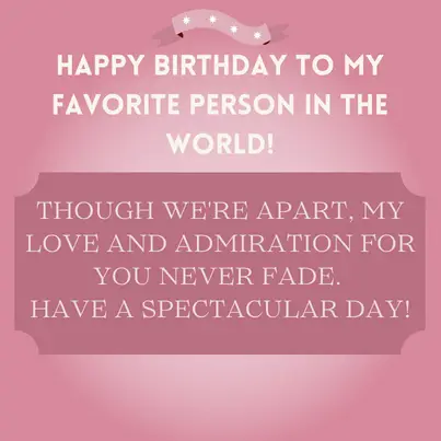 birthday wish for a friend far away