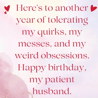 funny love message to husband