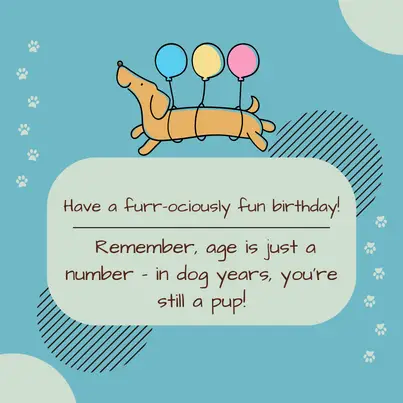 birthday message to a friend who loves dogs