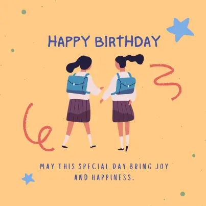 birthday wish for classmate girl