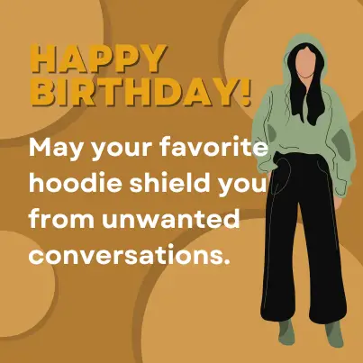 funny birthday message introvert