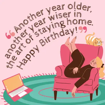 funny birthday wish for introvert