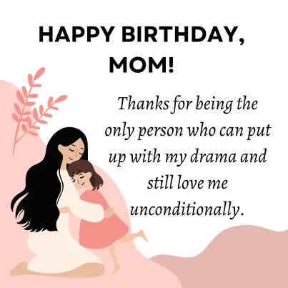 funny wish for mother from daughter