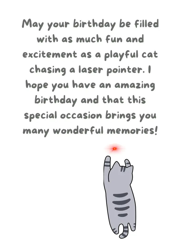 Birthday Greeting to a Person Who Loves Cats