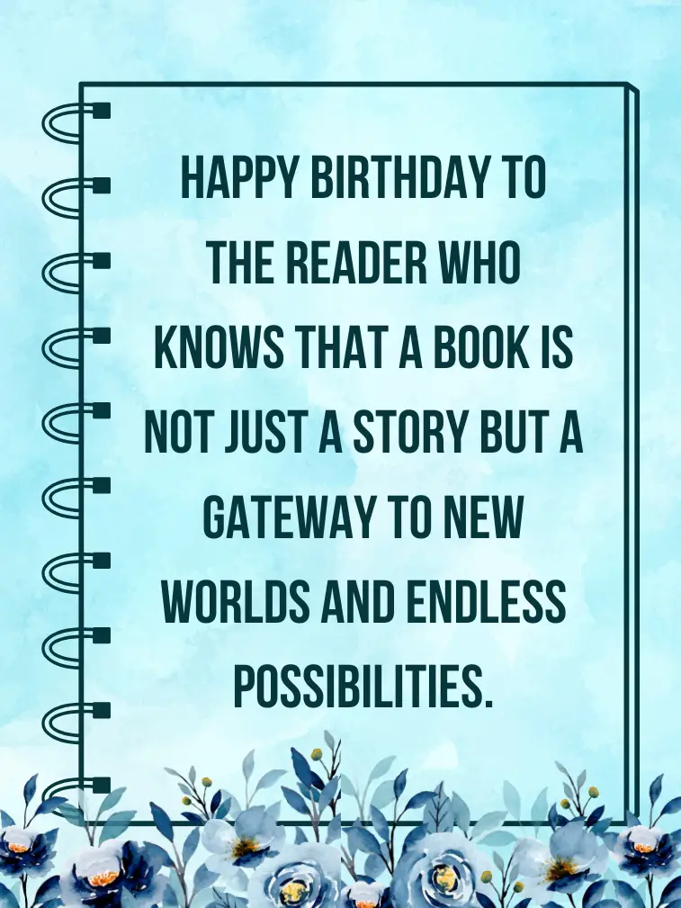 Birthday Message for a Person Who Loves to Read Books