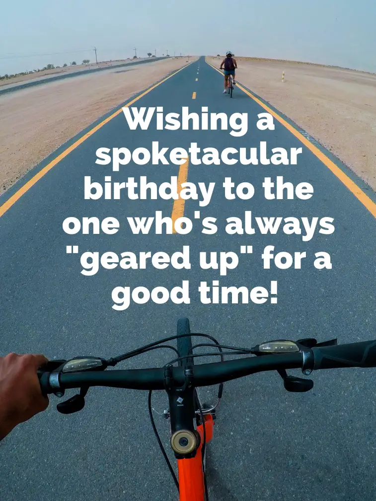 Birthday Message to Someone Who Loves to Bike