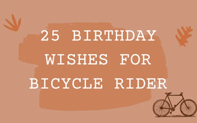 Birthday Wishes for Bicycle Rider