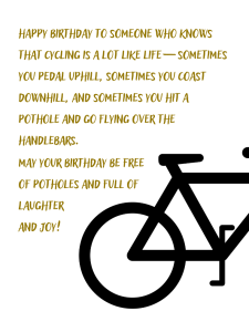 25 Best Birthday Wishes for Bicycle Rider | I-Wish-You