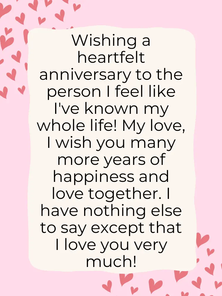 Anniversary Paragraphs for Him
