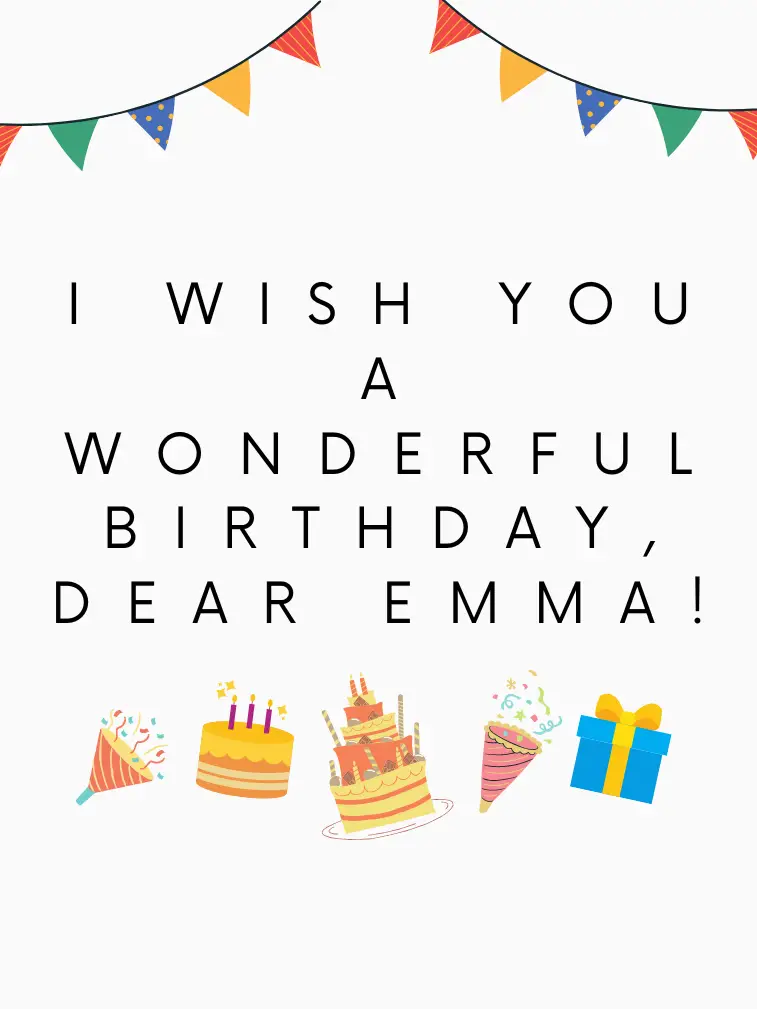 Birthday Card for Emma