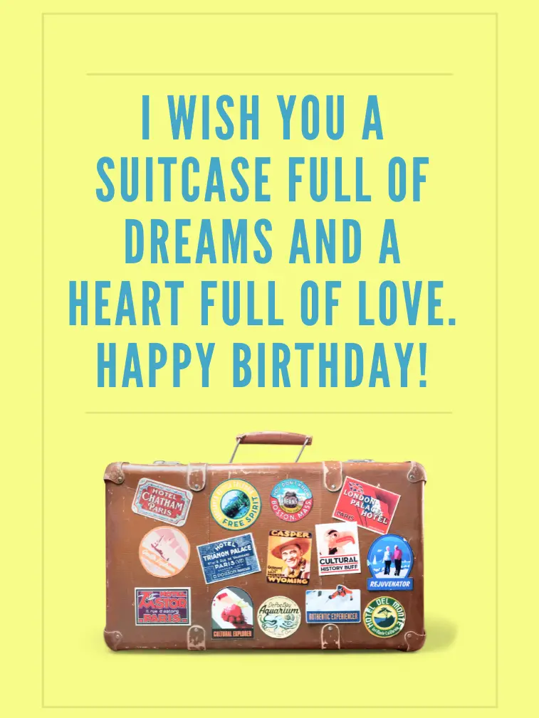 Birthday Wish For a Girl Who Loves Travel