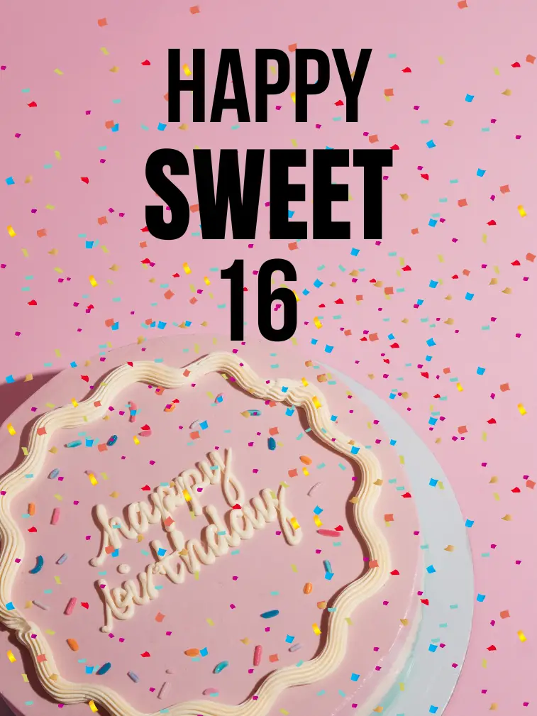 Happy Sweet 16 Birthday Card