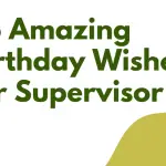 birthday wishes for supervisor