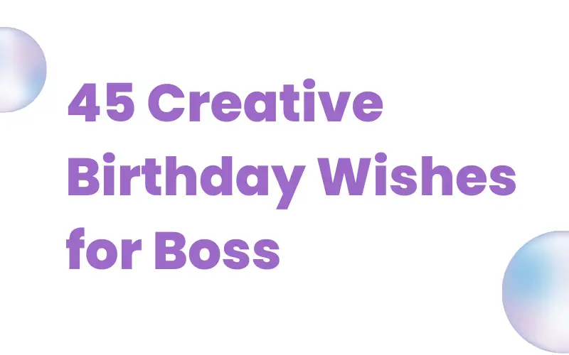 creative birthday wishes for boss
