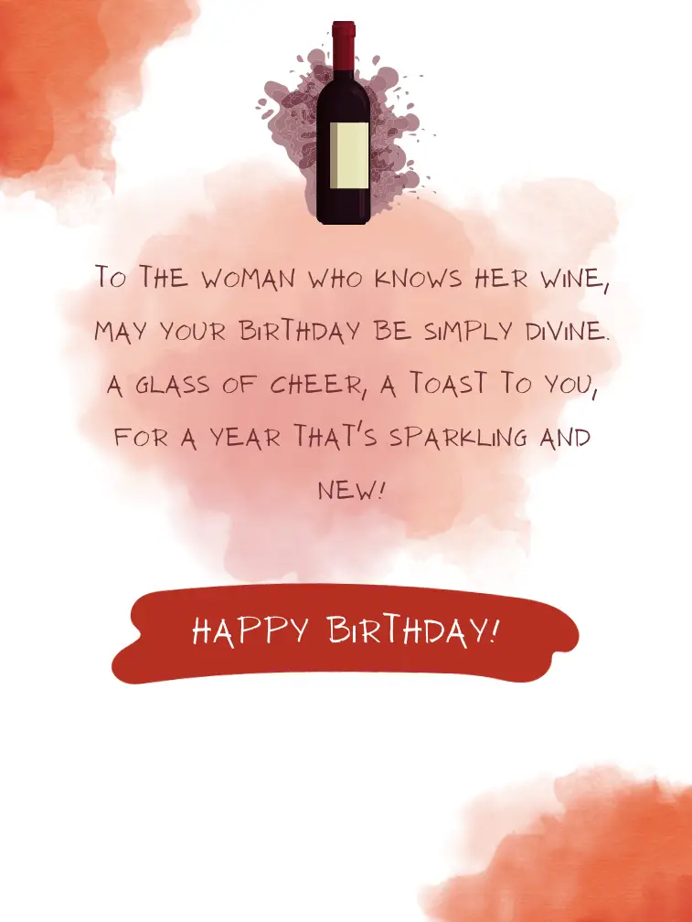 Funny Birthday Greeting to The Wine Connoisseur