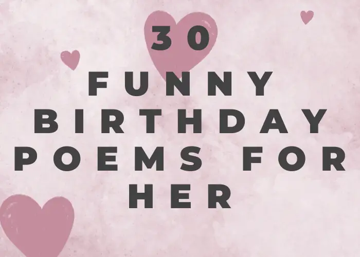 Funny Birthday Poems For Her